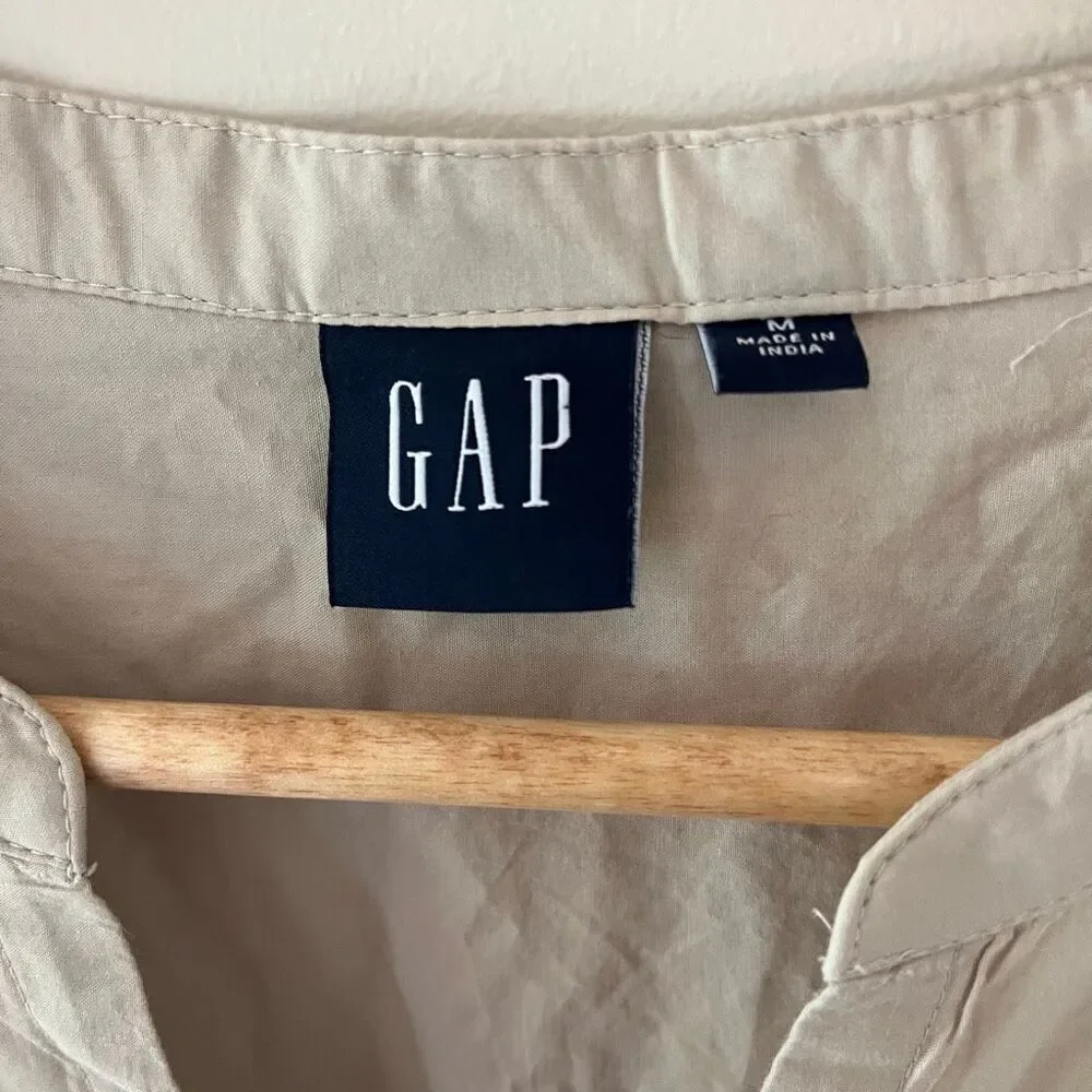 Gap peplum eyelet cotton sleeveless top women’s size medium  boho cottagecore ch - Picture 5 of 7